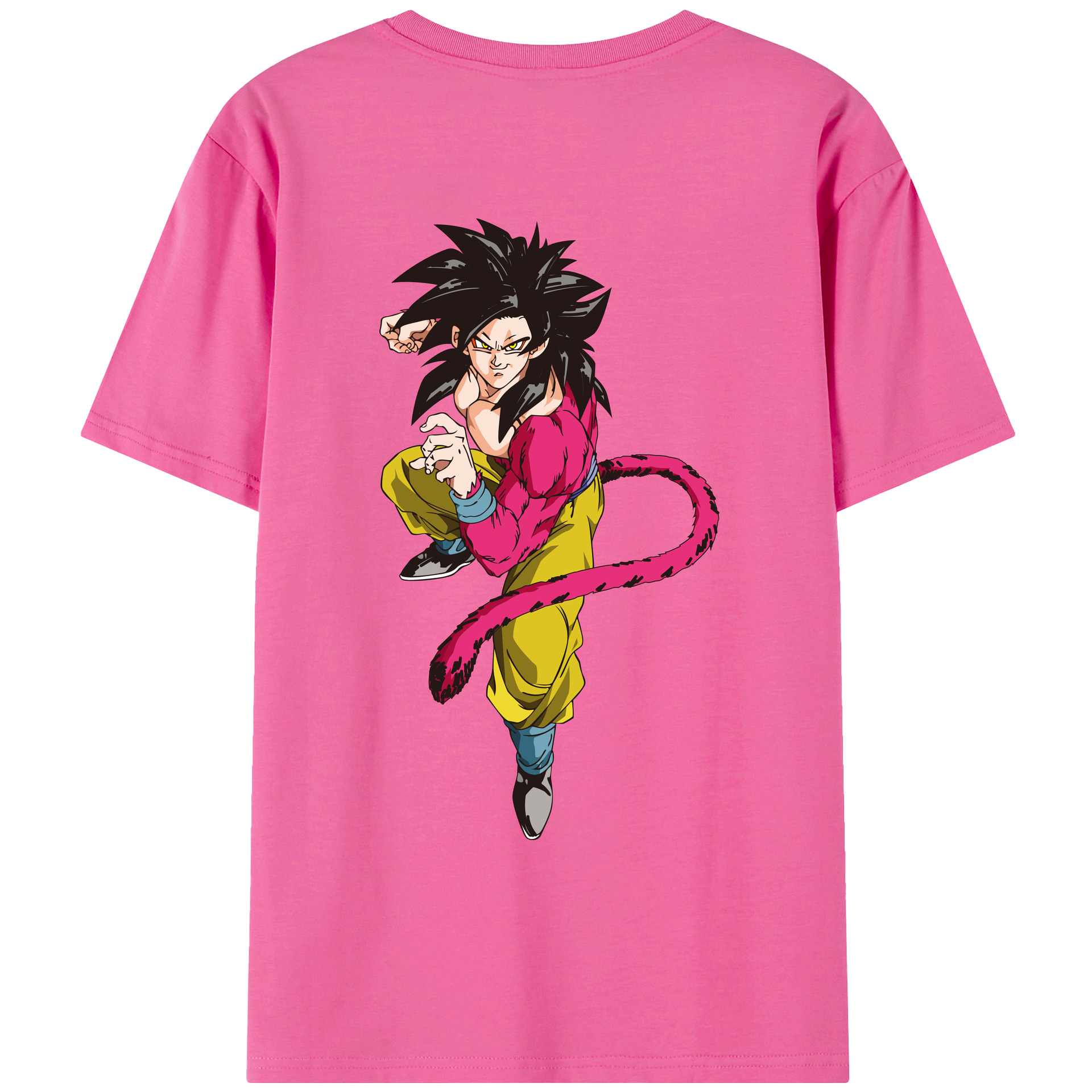（画像用） ドラゴンボール 孫悟空（そん ごくう）Son Goku カカロット DRAGON BALL Kakarotto レディース半袖Tシャツ(バックプリント)